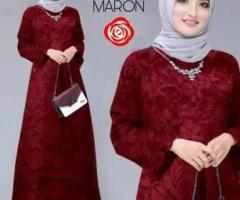 Dress Brukat Muslim Wanita